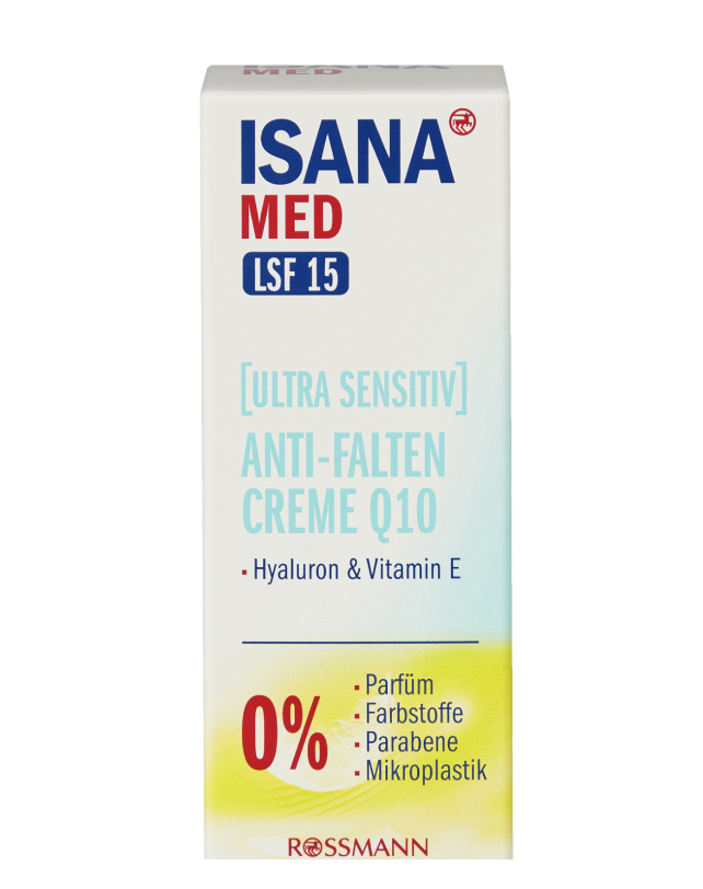 ISANA MED Crème anti rides ultra sensible Q10, FPS15, 50 ml
