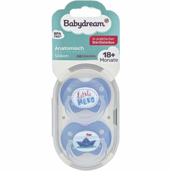 Babydream sucette silicone anatomique 18+mois
