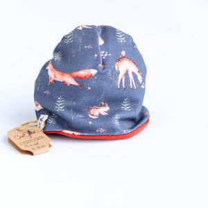 Bonnet réversible animaux 3-6 mois