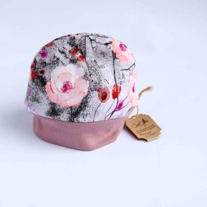 Bonnet doublé fleuri 2-3 ans