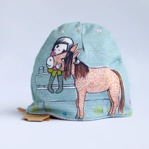 Bonnet réversible poney 3-6 mois