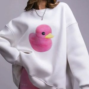 Sweat oversize femme avec imprimé original