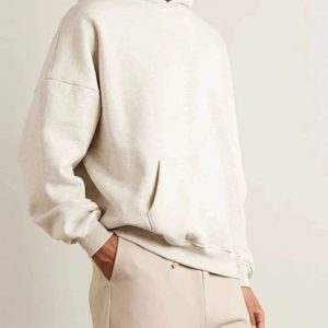 Sweat oversize homme en coton épais à capuche