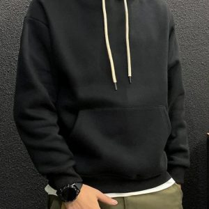 Sweat ado garçon noir élégant et polaire