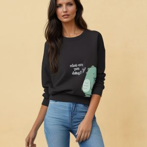 Sweat couple manches longues à col rond