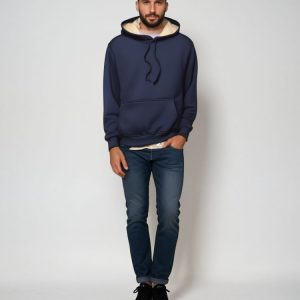 Sweat moumoute bleu tendance et confortable
