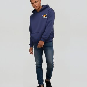 Sweat One Piece bleu tendance en coton