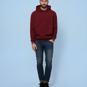 Sweat bordeaux homme style urbain