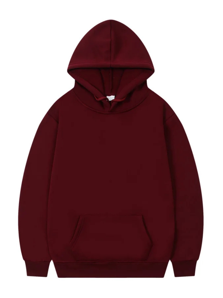 Sweat bordeaux homme style urbain – Image 3