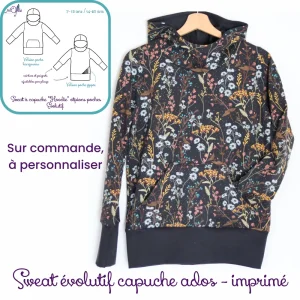 Sweat à capuche évolutif ados à personnaliser – Anciennes collections