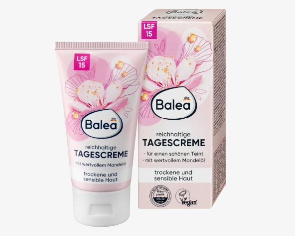Balea Crème de jour riche FPS 15, 50 ml