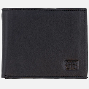 RFID Portefeuille en cuir Noir