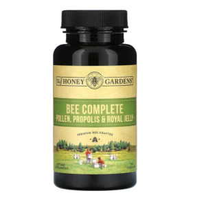 Honey Gardens, Bee Complete, pollen, propolis et gelée royale, 90 gélules végétales