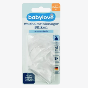 Babylove Valve d’aspiration large col en silicone, taille M, ronde, dès la naissance, taille universelle, 2 pcs