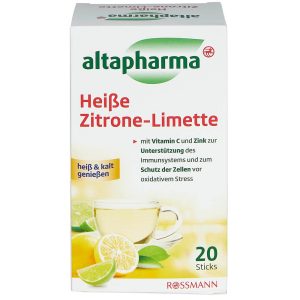 altapharma Citron-lime chaud Complément alimentaire 100 g 20 bâtons