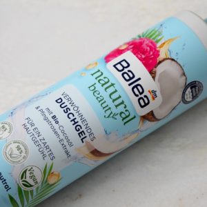 Baléa Extrait de pivoine de douche de beauté naturelle et huile de noix de coco biologique, 250 ml