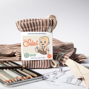 Collants à bretelles Atelier Collection sans pieds | Granola/cream – Silly Silas