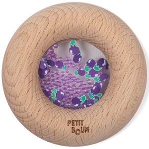 Hochet sensoriel bébé | Aubergines – Petit Boum