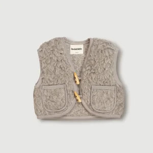 Gilet enfant sherpa laine | Sand – Finch and Fable