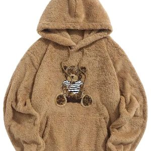 Sweat moumoute chaud avec motif ourson