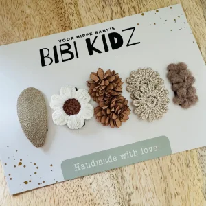 Pinces à cheveux antidérapantes | Marron – Bibi kidz