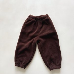Pantalon jogger polaire | Chocolat