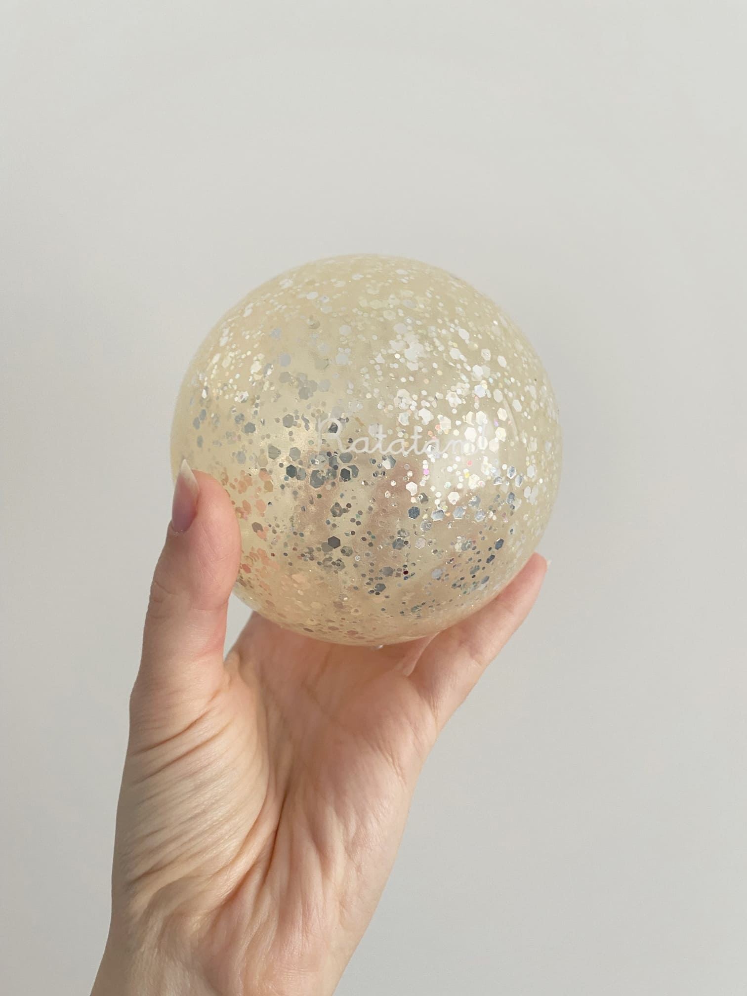 Balle bulle argent | Mouton – Ratatam