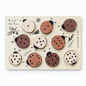 Puzzle en bois à compter | Coccinelles – Wee Gallery