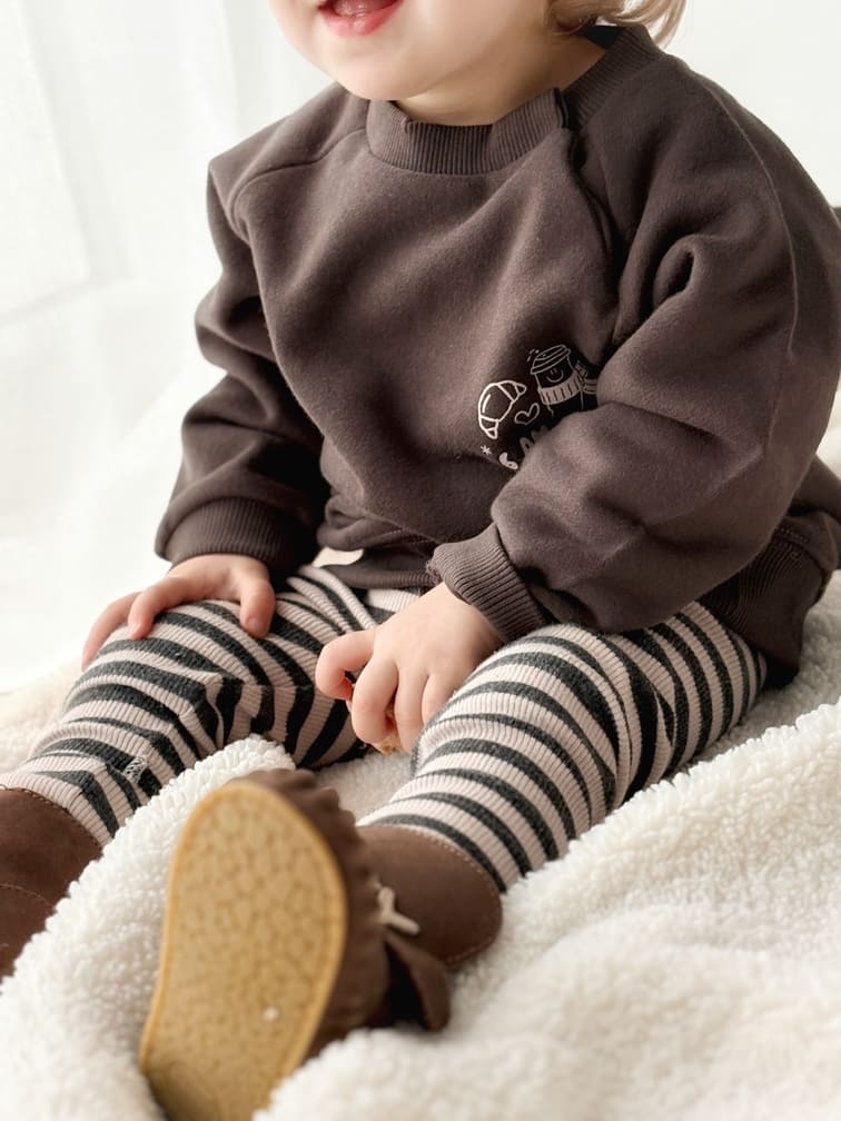 Sweat bébé hiver | Cacao – Image 3