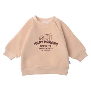 Sweat beige bébé/ enfant | Milky morning